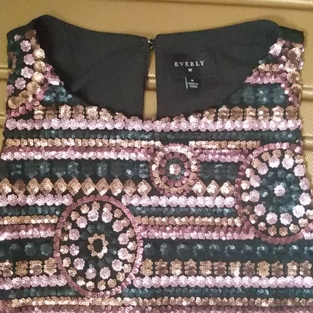 Multi Colored Rhinestone Dress - Picture 3 of 3